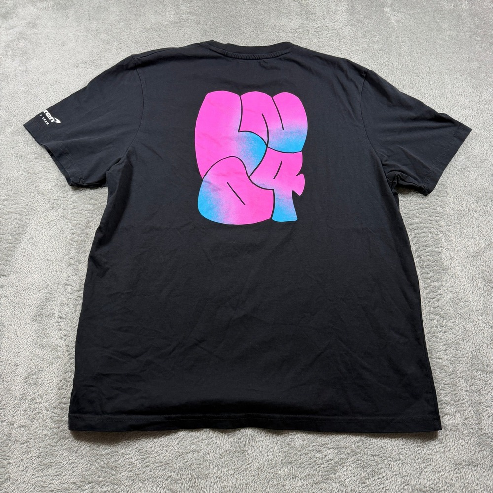 McLaren Lando Norris LN4 T-Shirt Mens 2XL Black Pink Blue Graphic F1 Racing